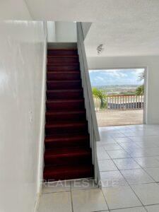 Nice-apartment-for-rent-and-gorgeous-view-in Salina-Curacao stairs